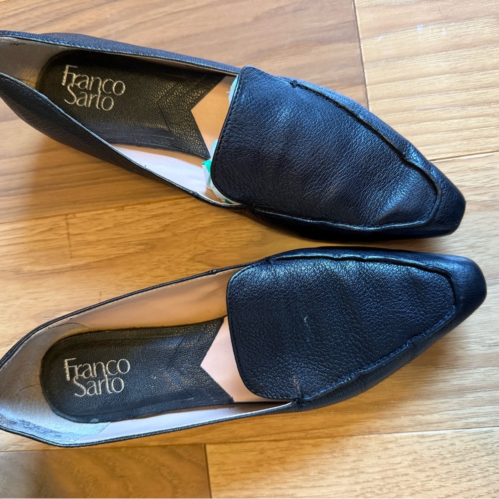 Franco Sarto Black Classic Loafers Flats